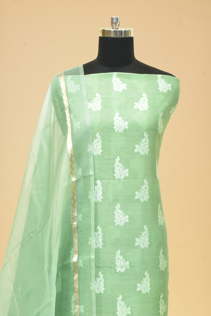 Handwoven Cotton Cutwork Suit