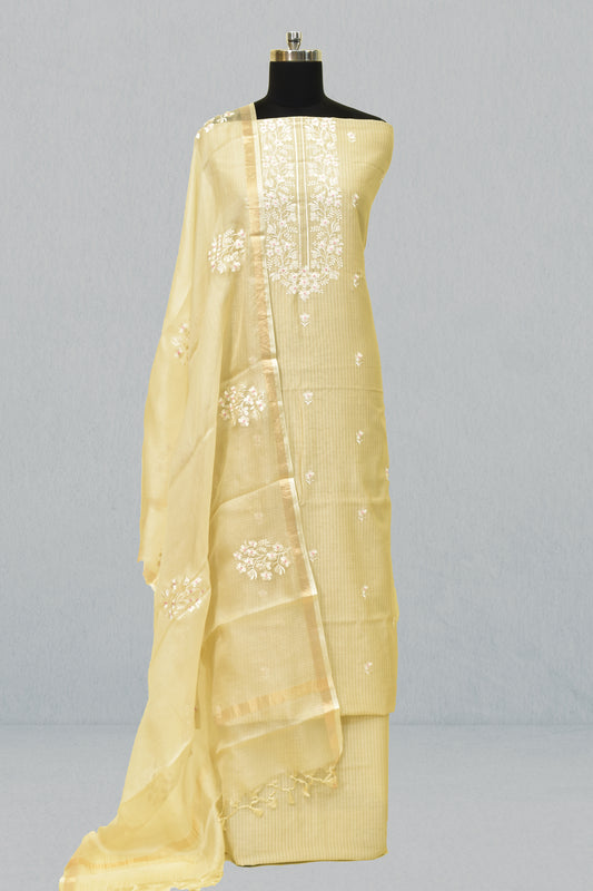 Cotton Embroidery Suit