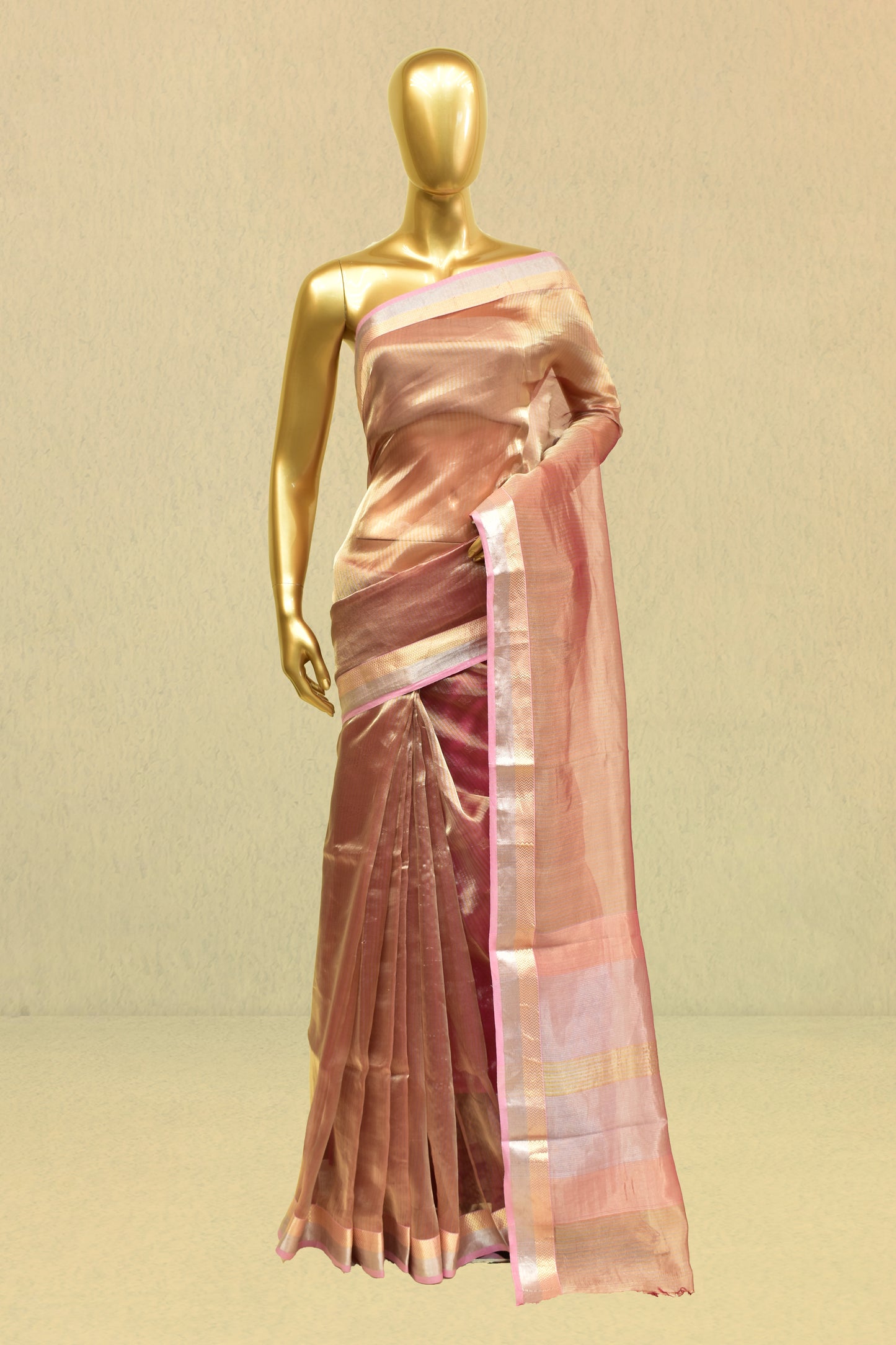 Tissue Plain Saree