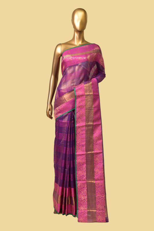Pure Handwoven Banarasi Silk Cutwork Saree