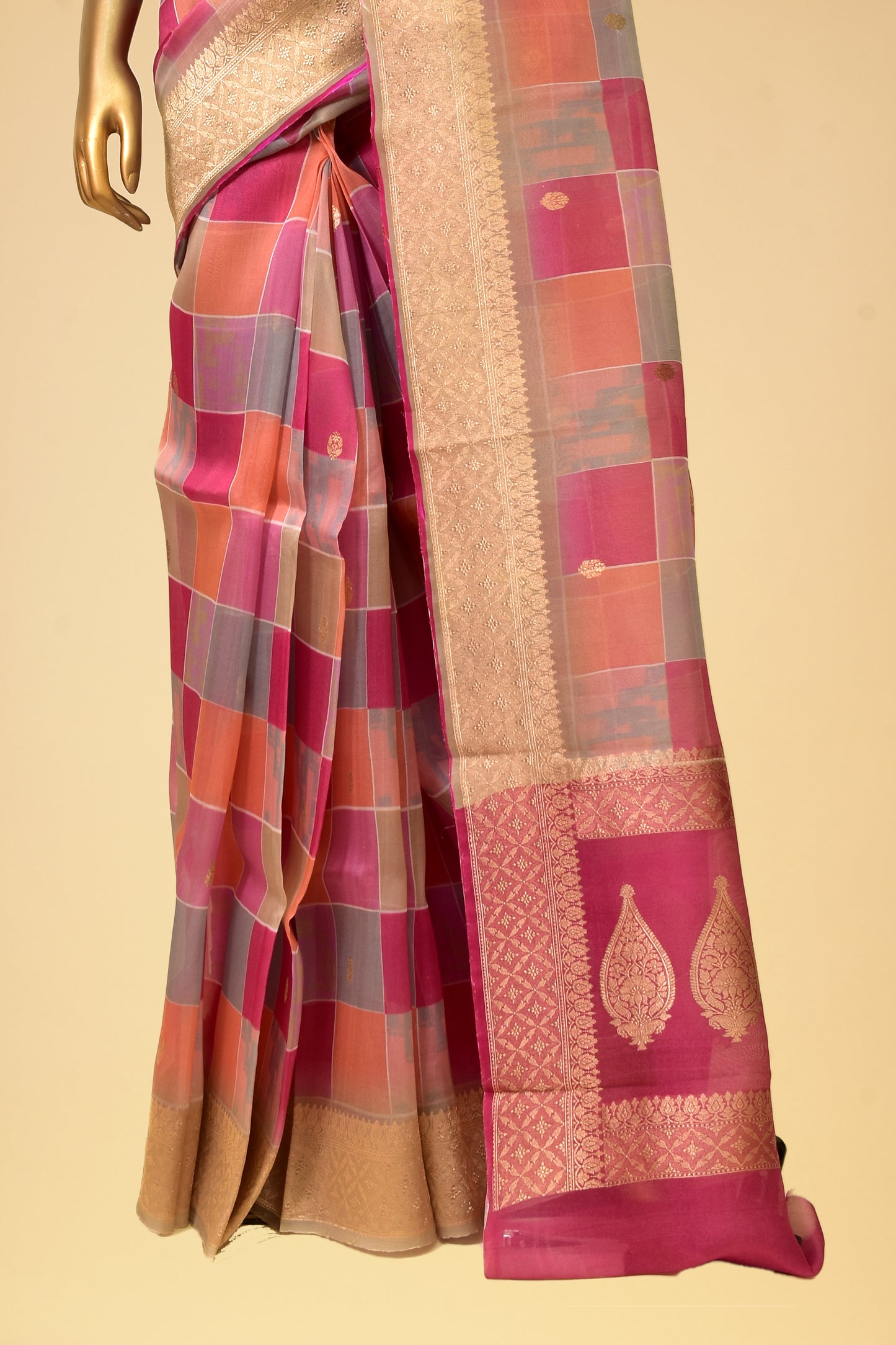 Kora Plain Saree