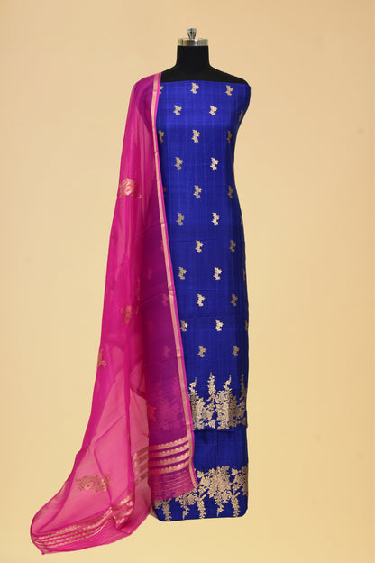 Silk Kadwa Booti Suit