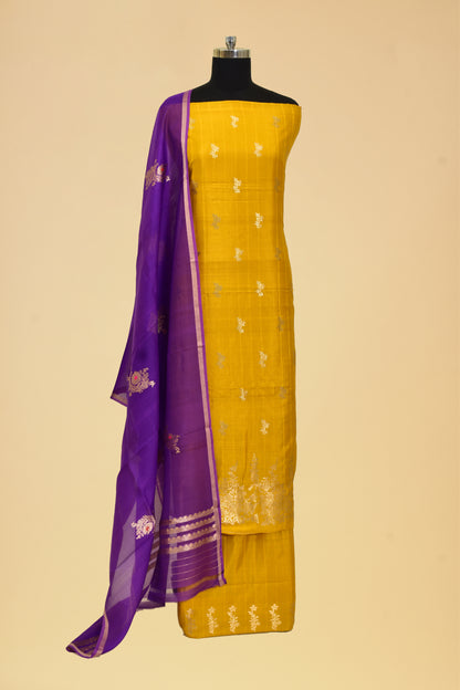 Silk Kadwa Booti Suit