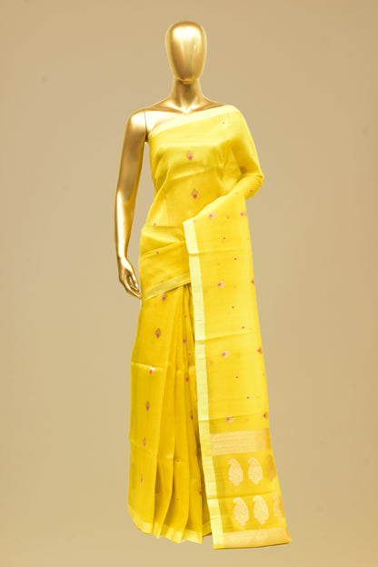 Kora Kadwa Saree