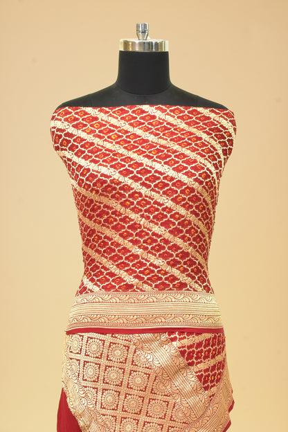 Pure Chiffon Silk Banarasi Handloom Cutwork Dupatta