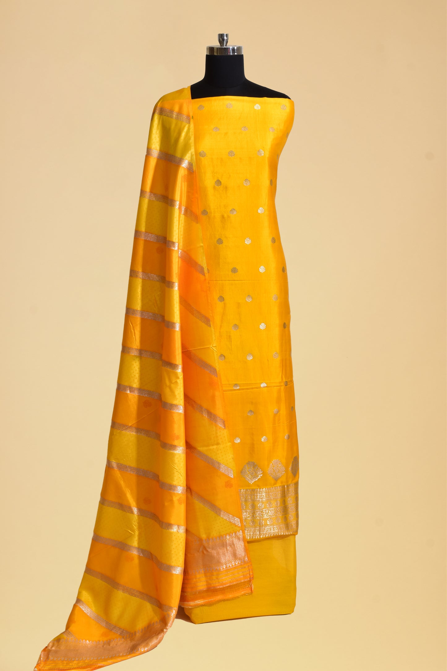 Silk Kadwa Booti Suit