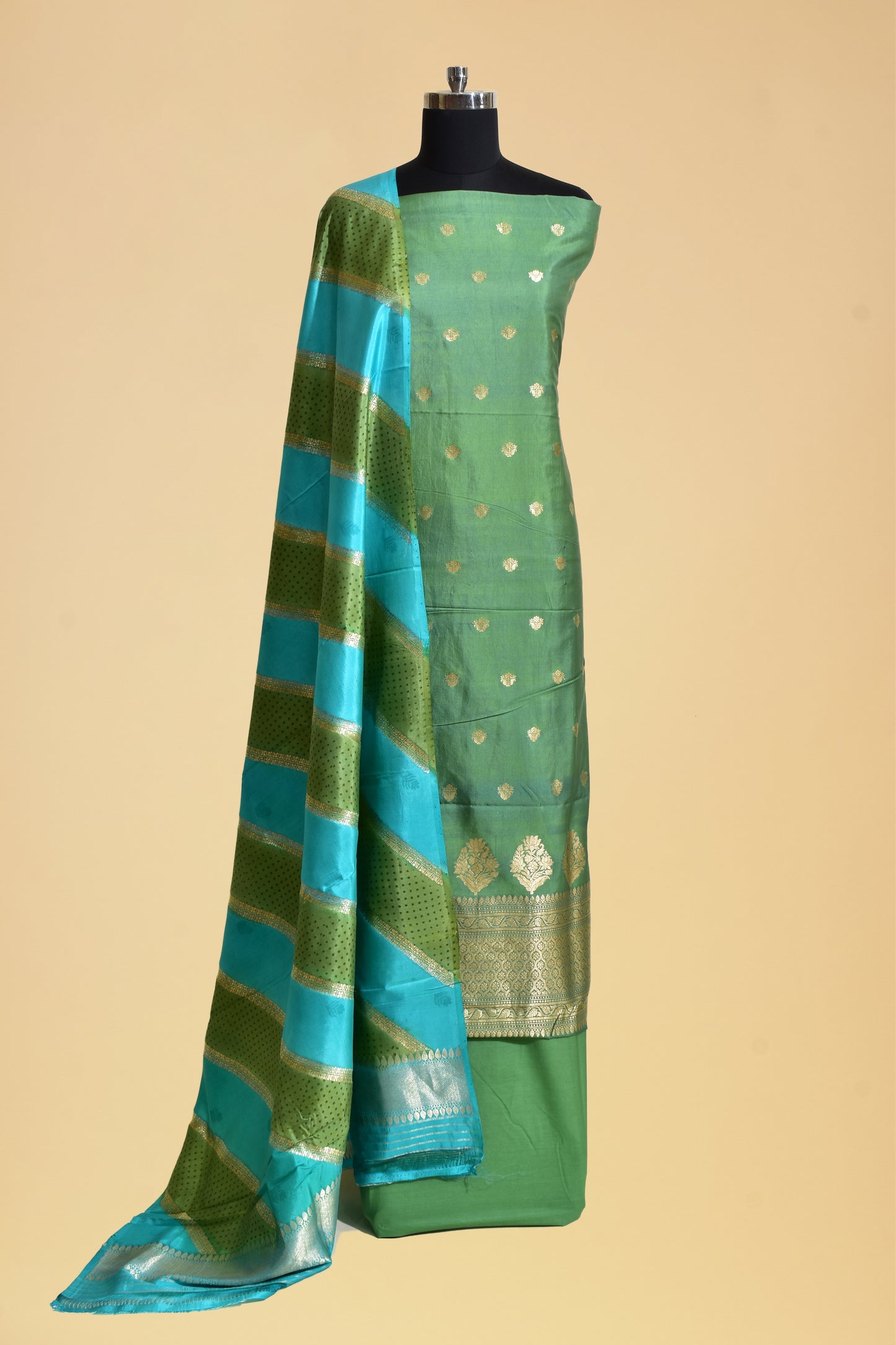 Silk Kadwa Booti Suit