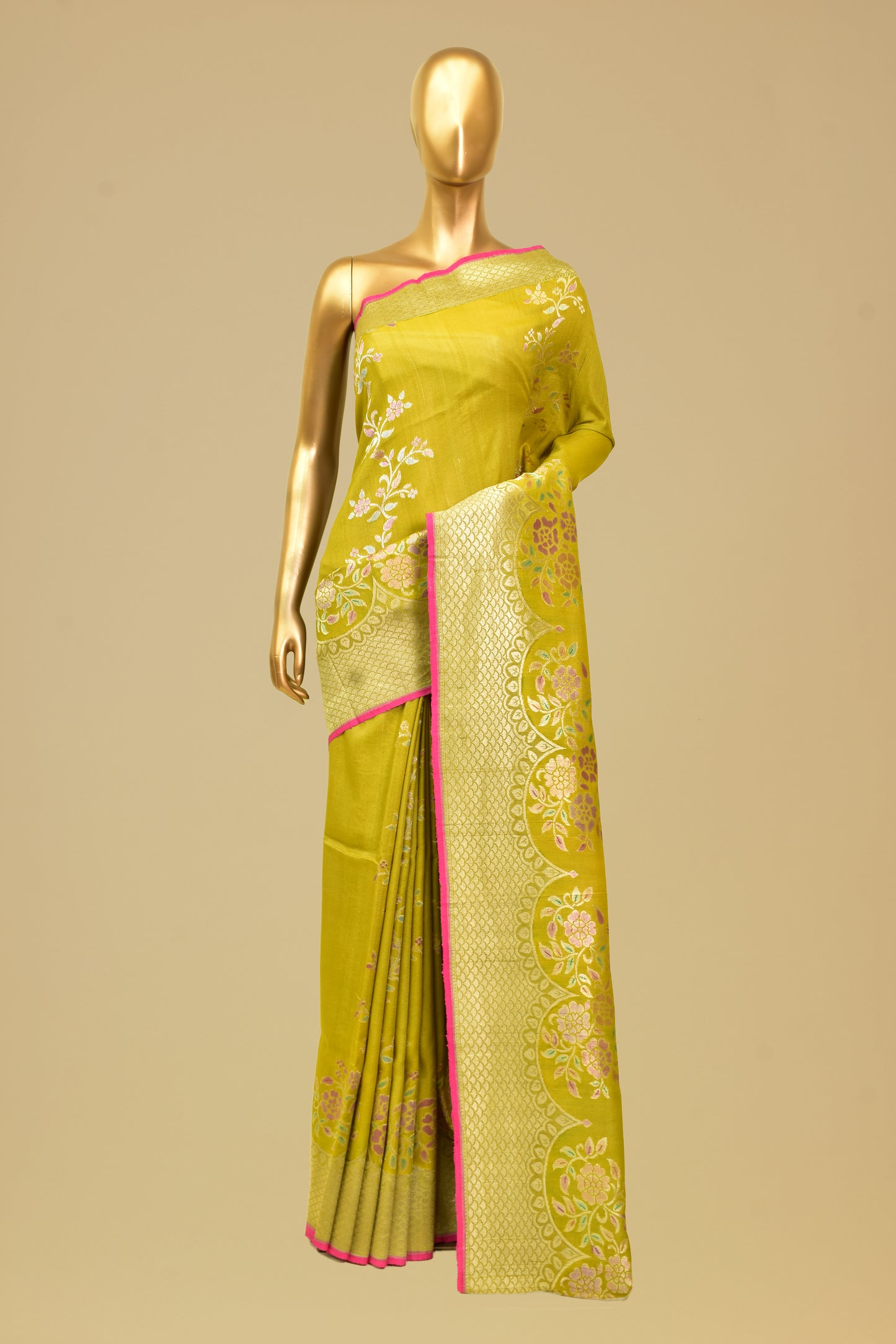 Tusser Cutwork Saree