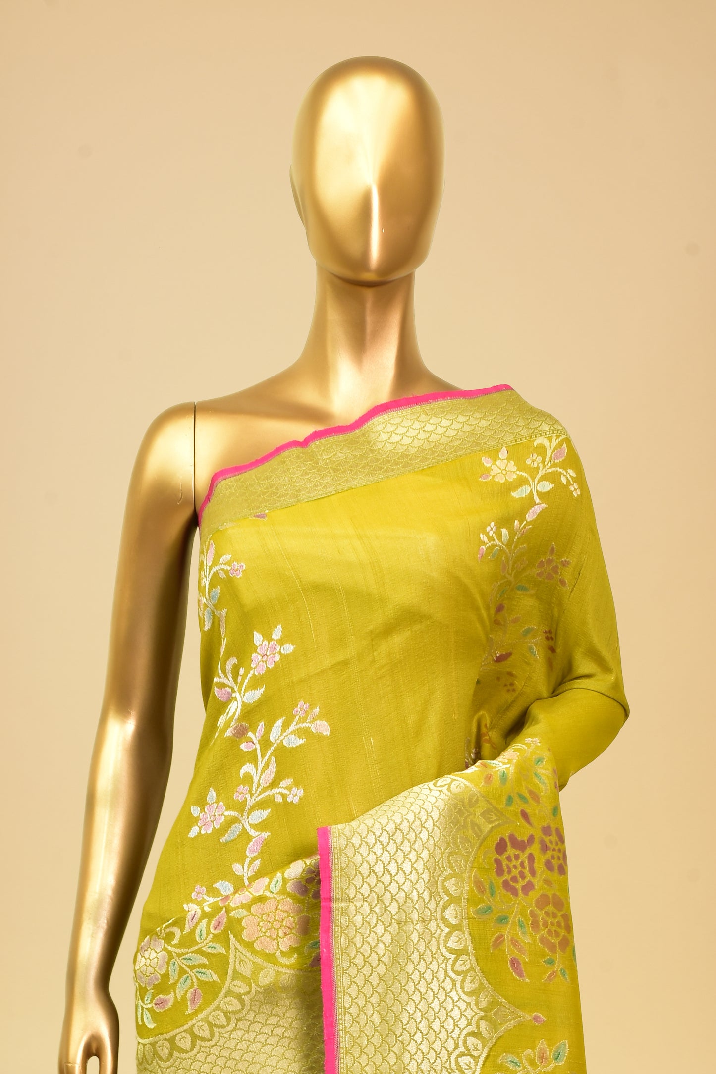 Tusser Cutwork Saree