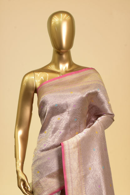 Banarasi Silk Emboss-Brocade Saree