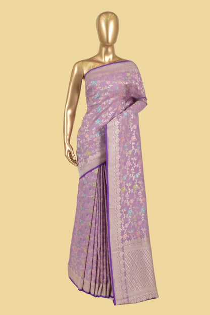 Handwoven Tusser Cutwork Saree