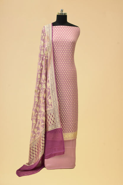 Handwoven Chiffon Silk Cutwork Suit