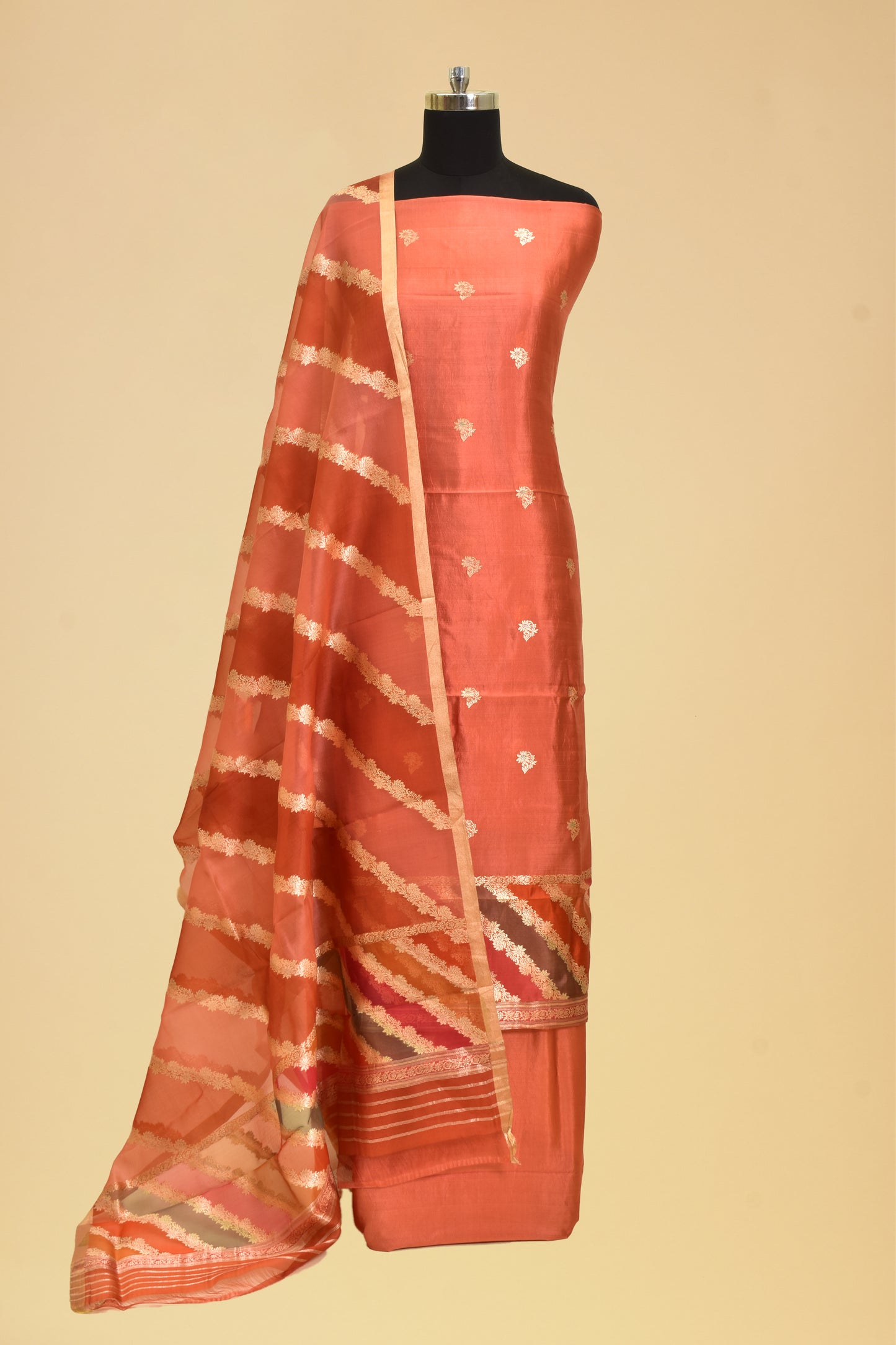 Silk Kadwa Booti Suit