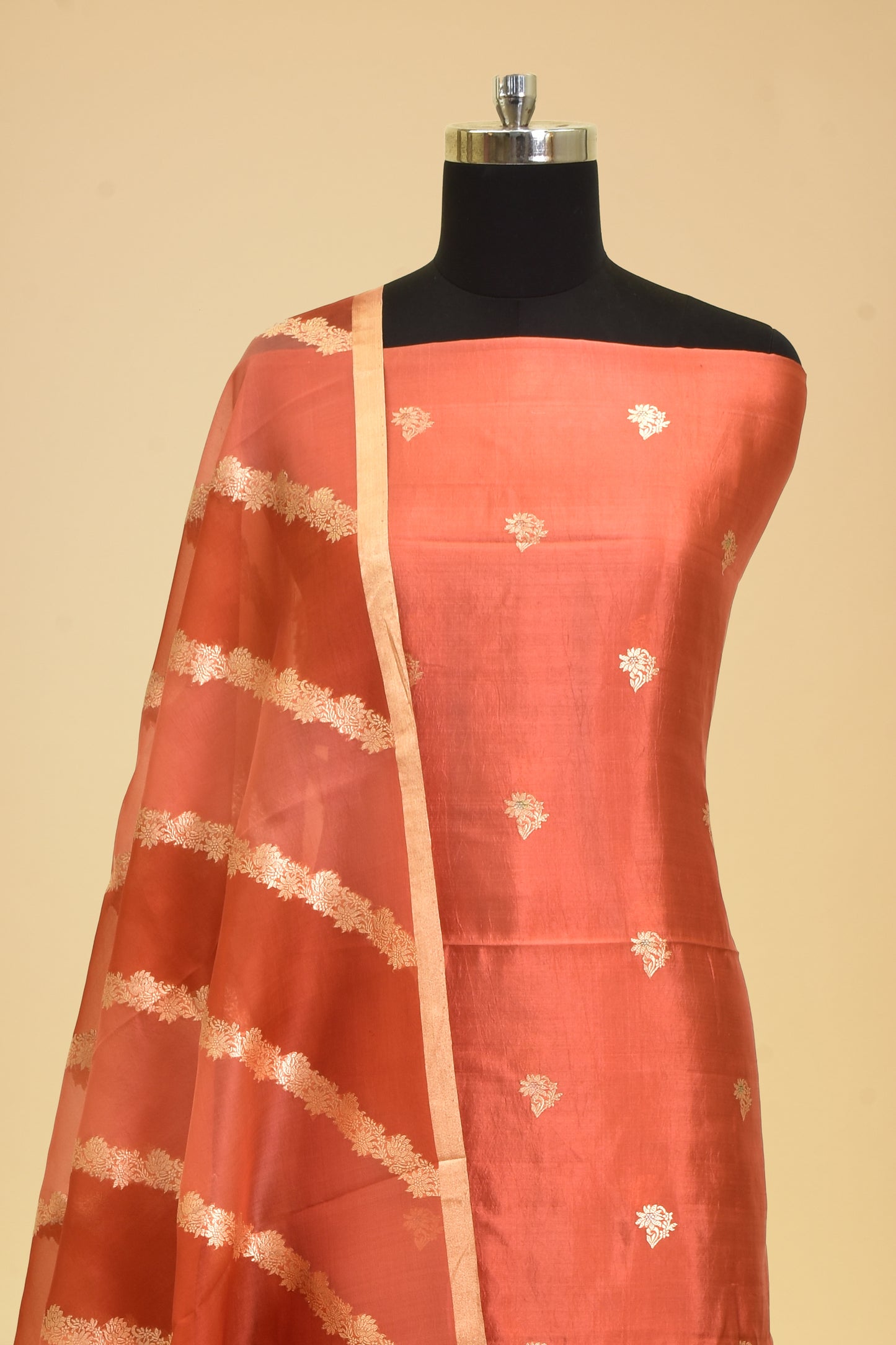 Silk Kadwa Booti Suit