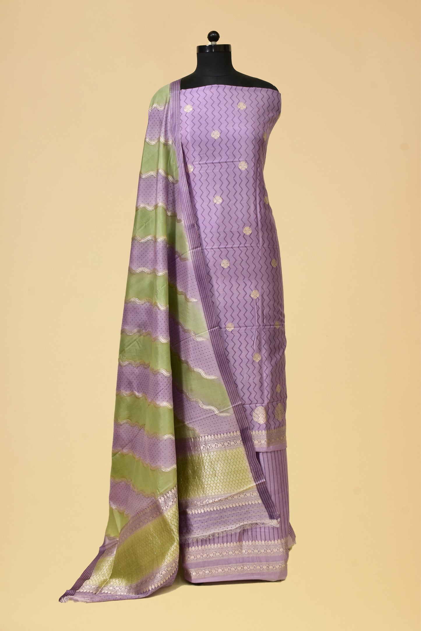 Silk Kadwa Booti Suit