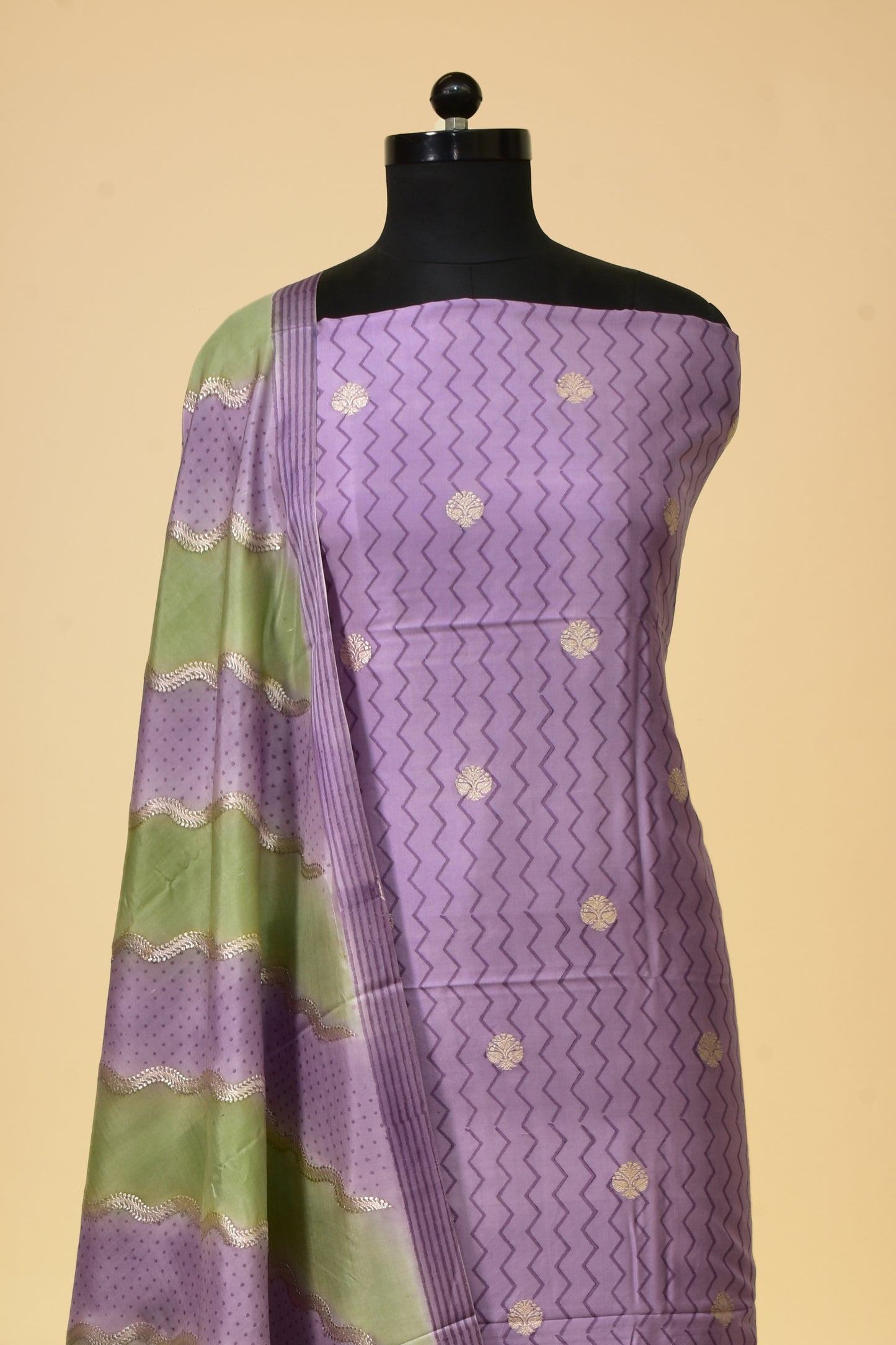 Silk Kadwa Booti Suit