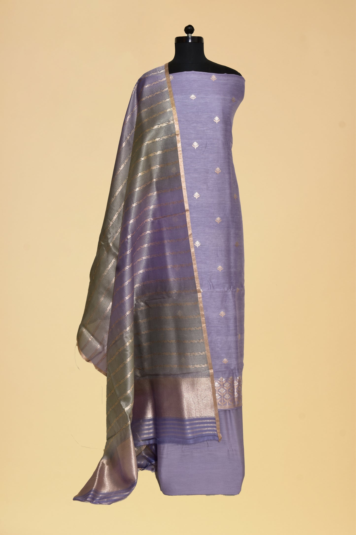 Silk Kadwa Booti Suit