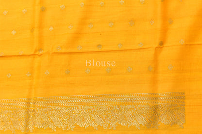 Handwoven Tusser Kadwa Saree