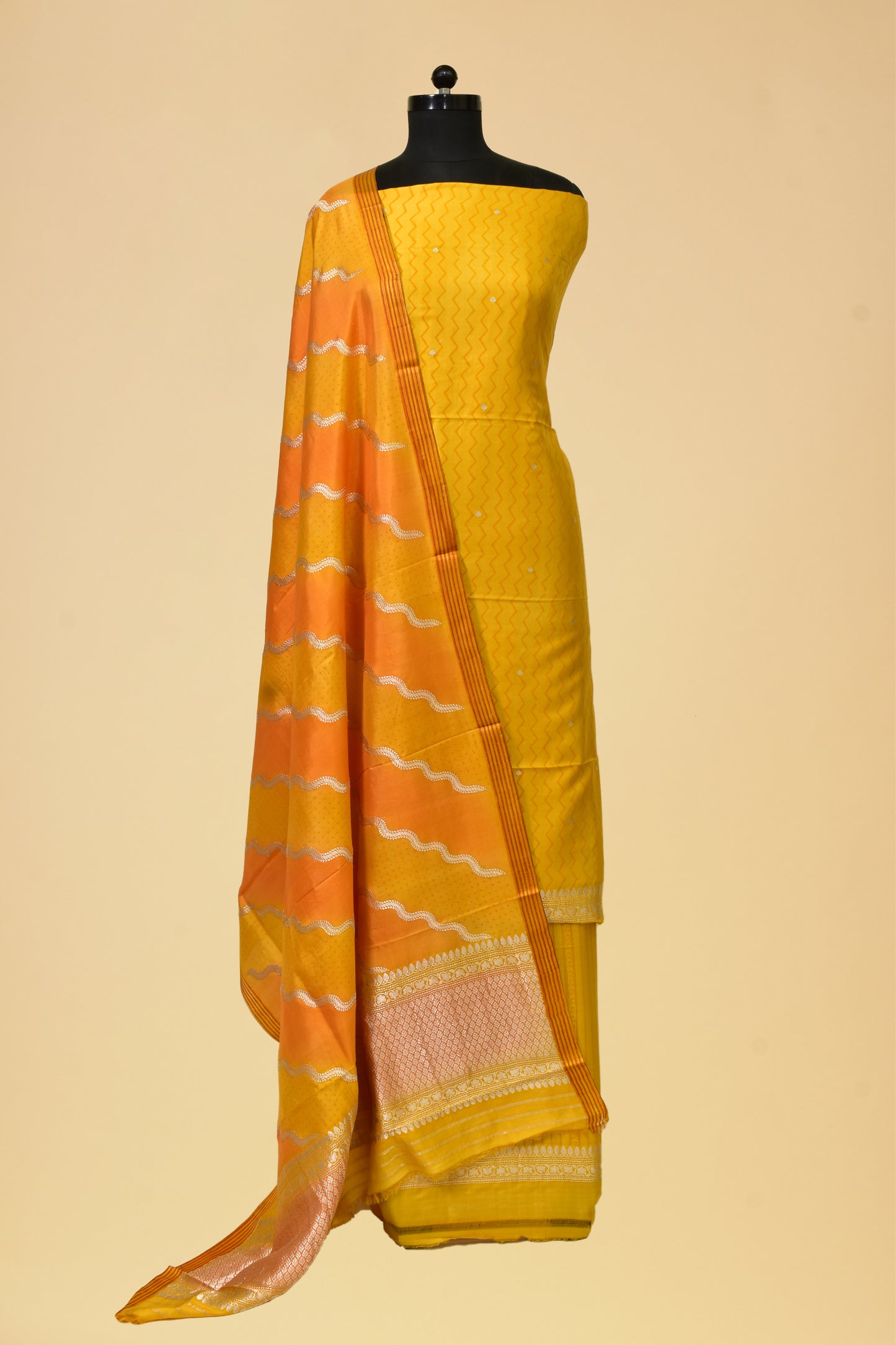 Silk Kadwa Booti Suit