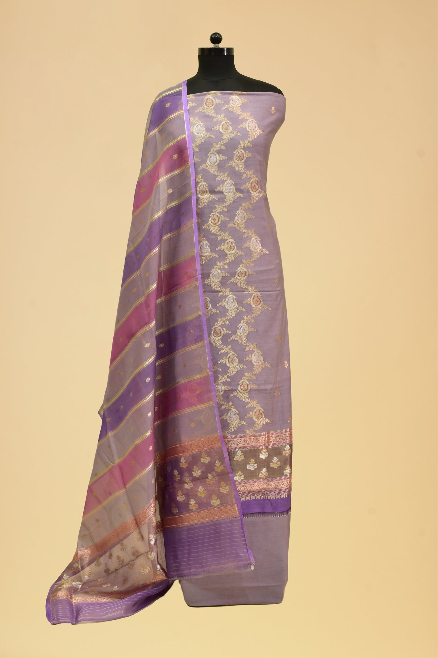 Silk Kadwa Suit