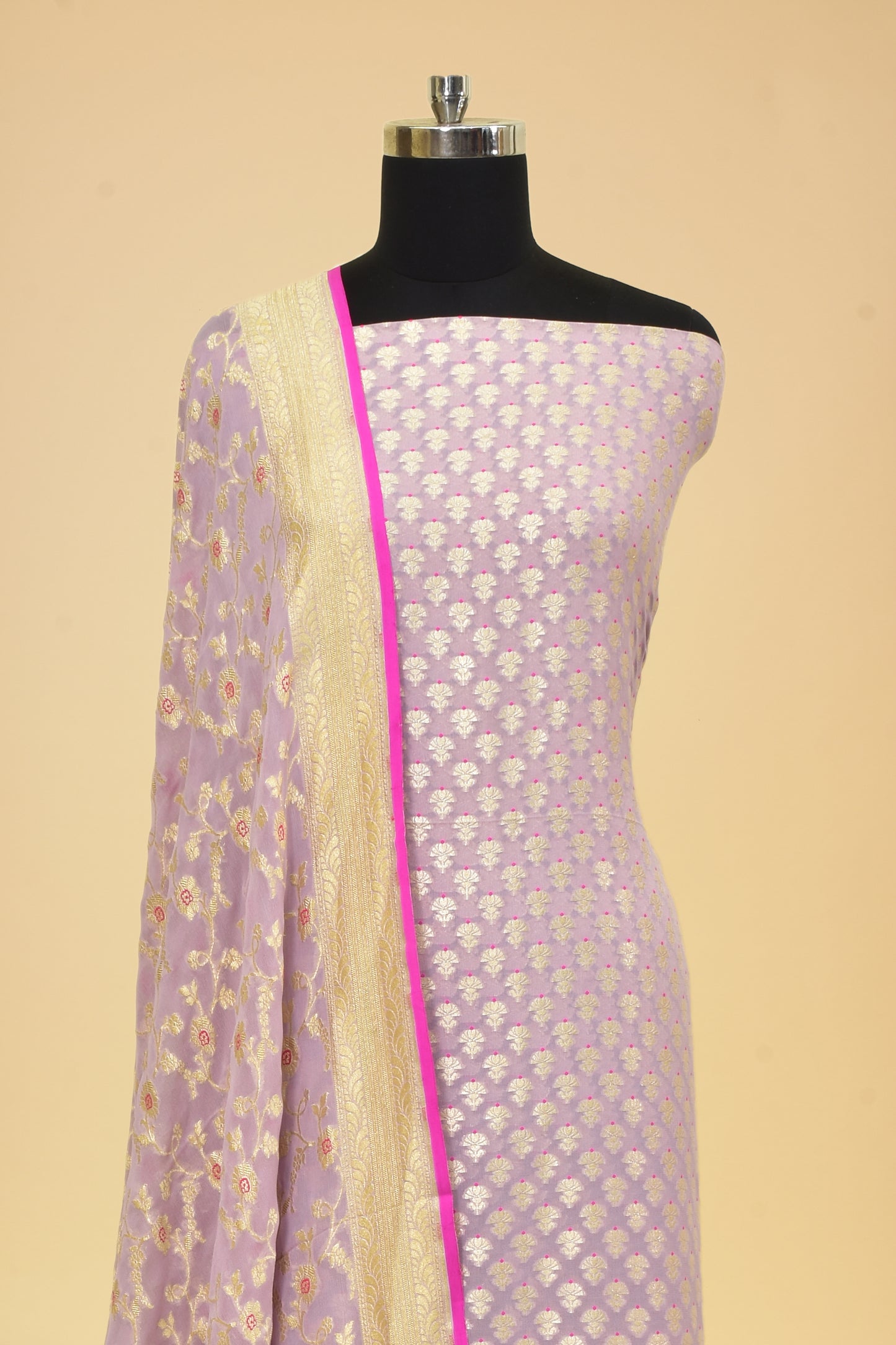 Chiffon Cutwork Suit