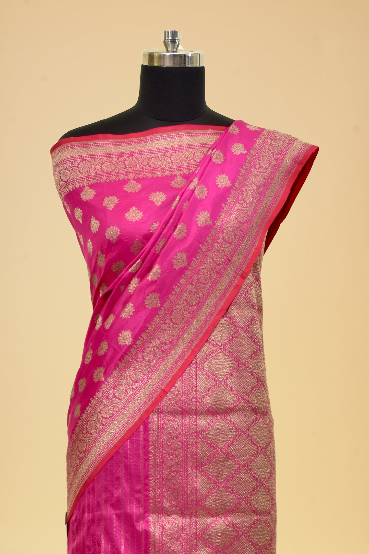 Pure Banarasi Silk Handloom Cutwork Dupatta