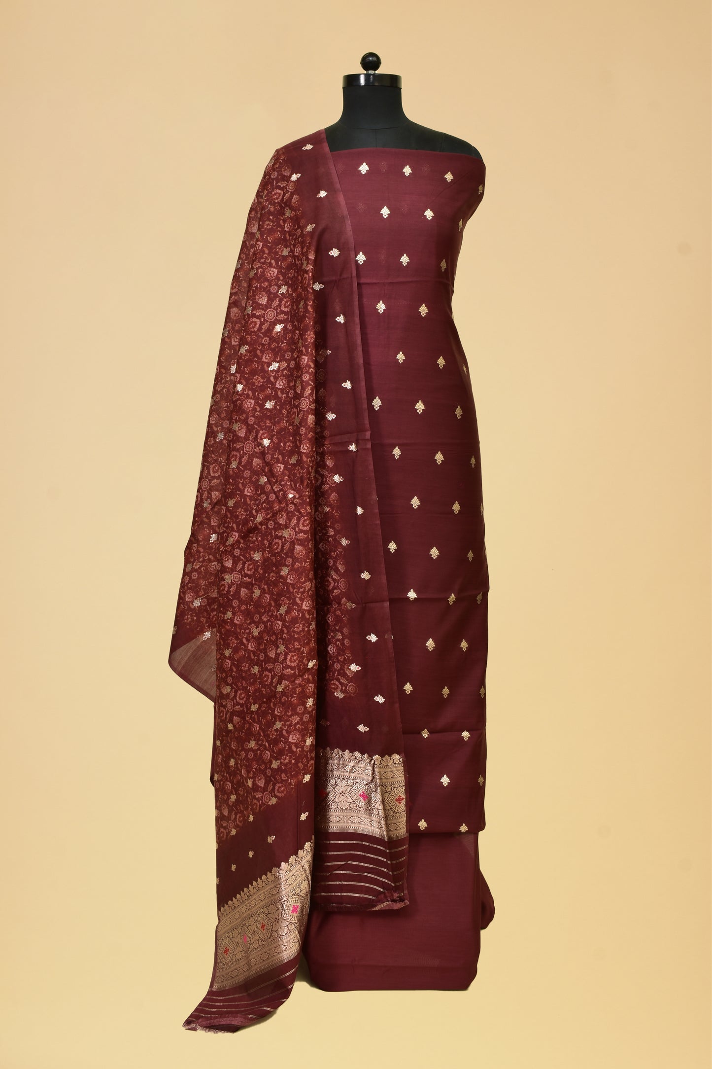 Cotton Kadwa Booti Suit