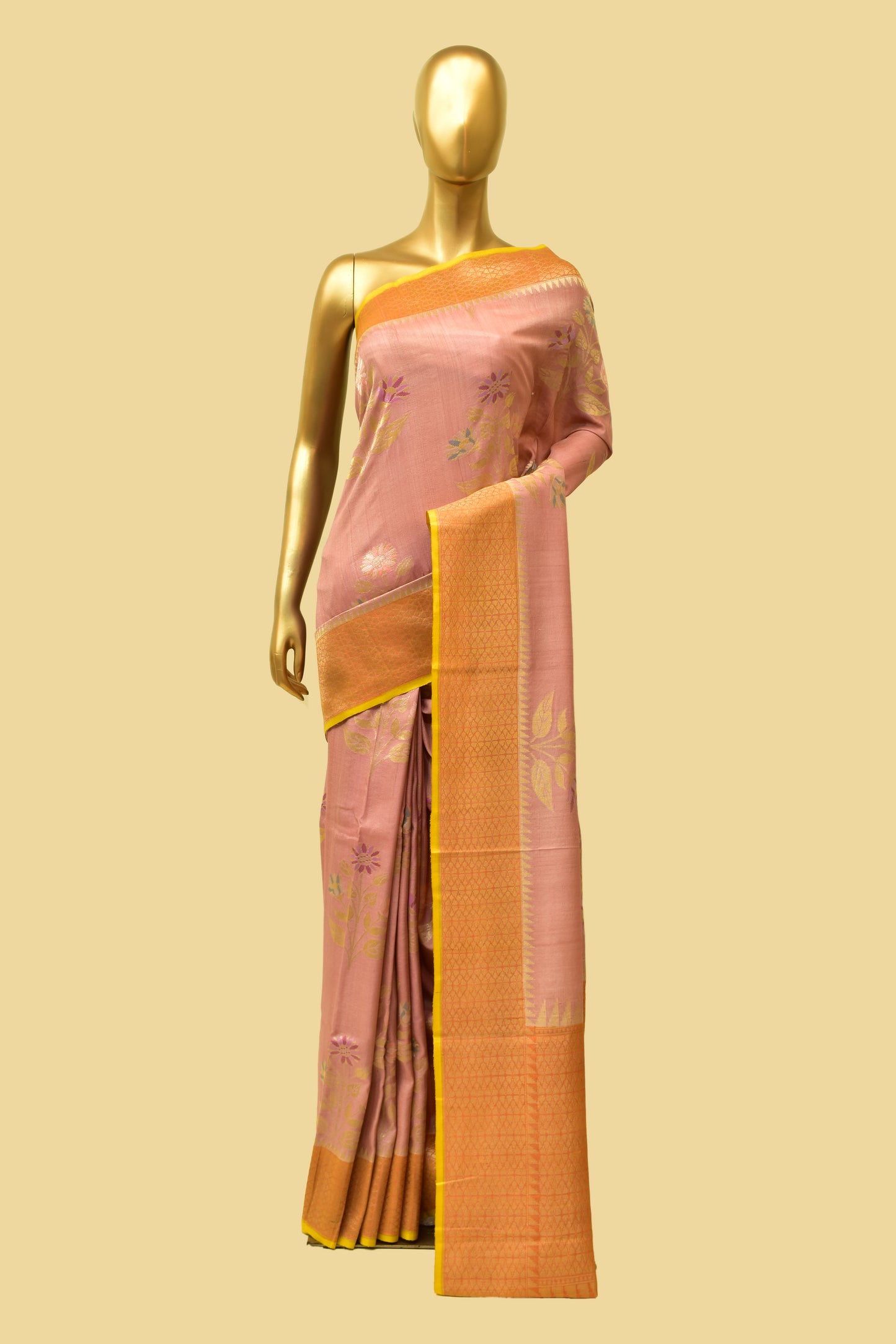 Tusser Cutwork Saree