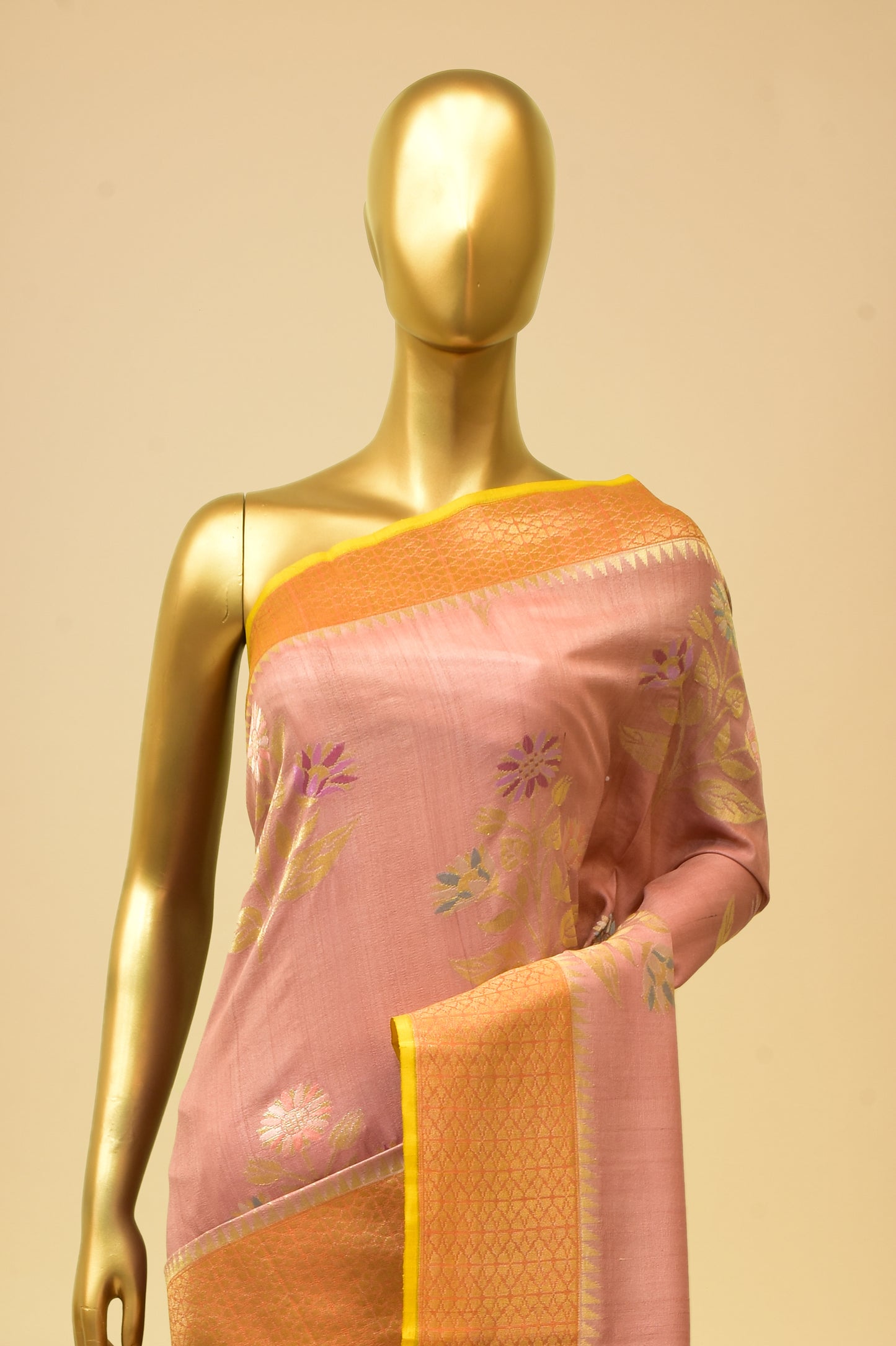 Tusser Cutwork Saree