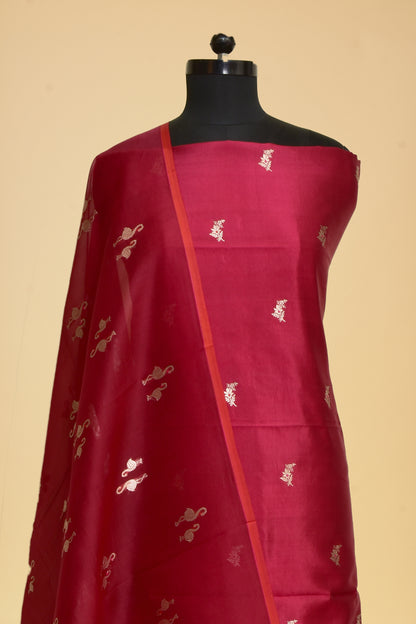 Silk Kadwa Booti Suit