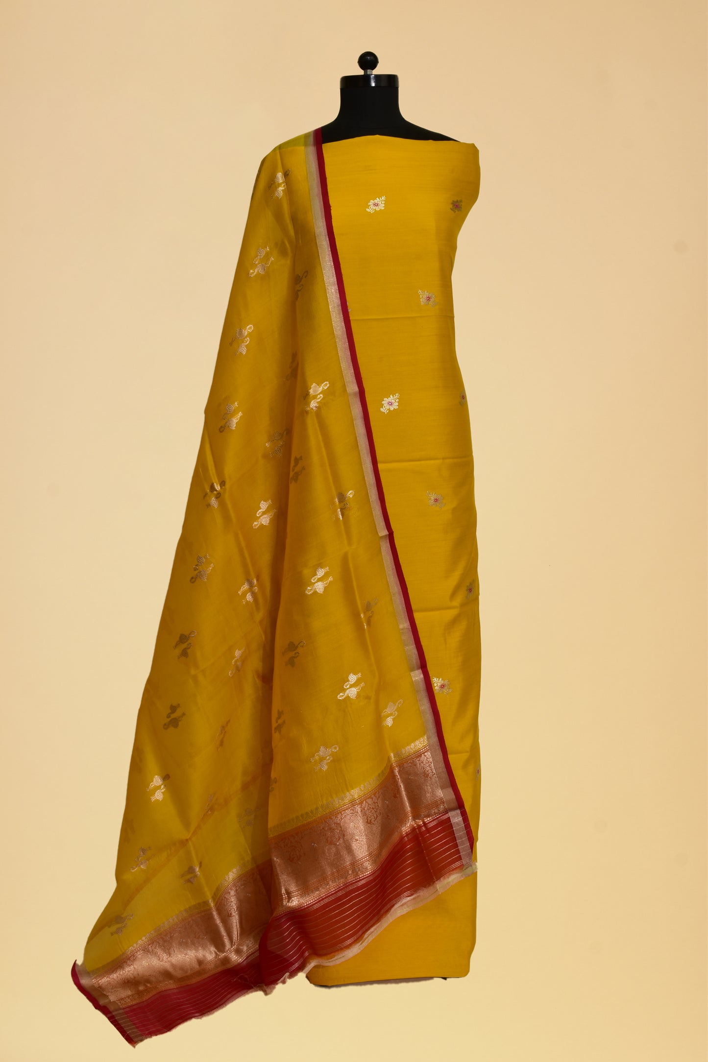 Silk Kadwa Booti Suit