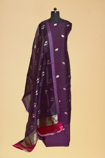 Silk Kadwa Booti Suit