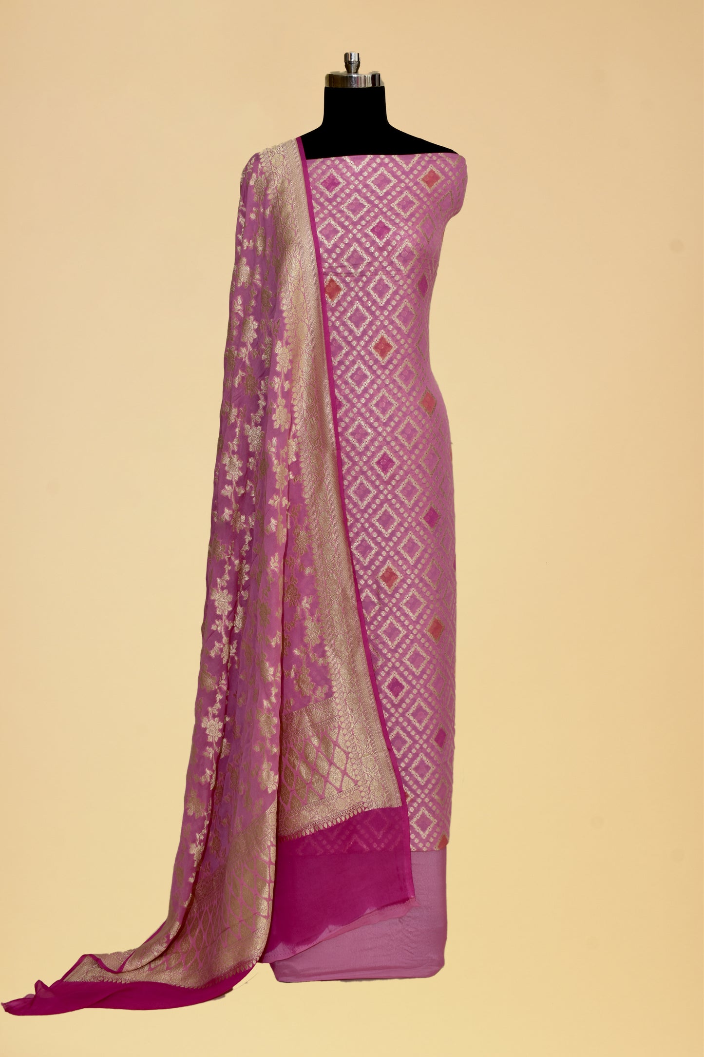 Chiffon Cutwork Suit