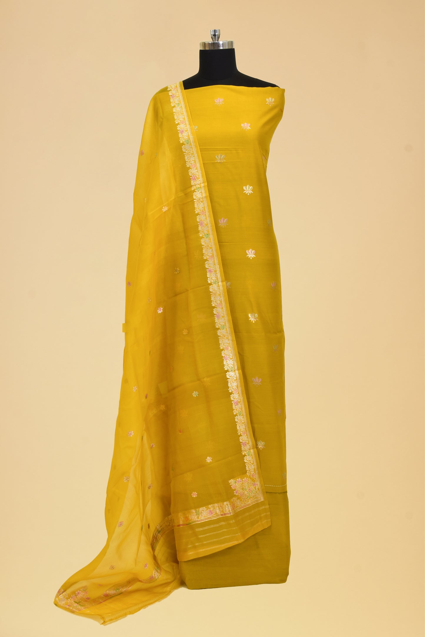 Cotton Kadwa Booti Suit