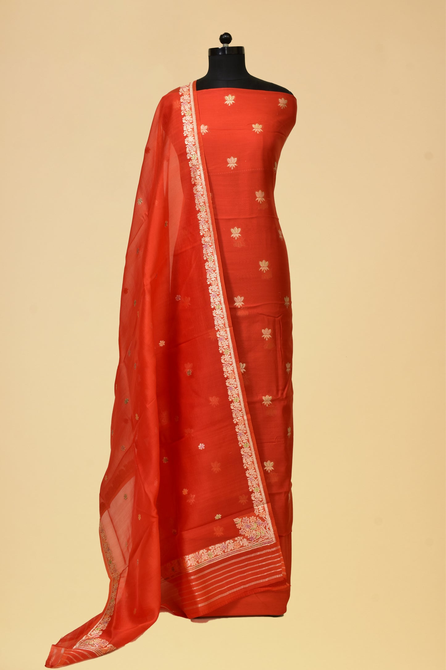 Cotton Kadwa Booti Suit