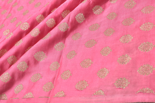 Cutwork Handwoven Pure Satin Silk Banarasi Thaan