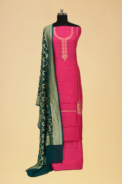 Cotton Kadwa Booti Suit