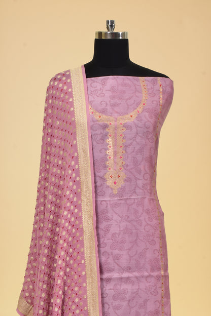 Silk Kadwa Suit