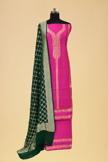 Silk Kadwa Suit