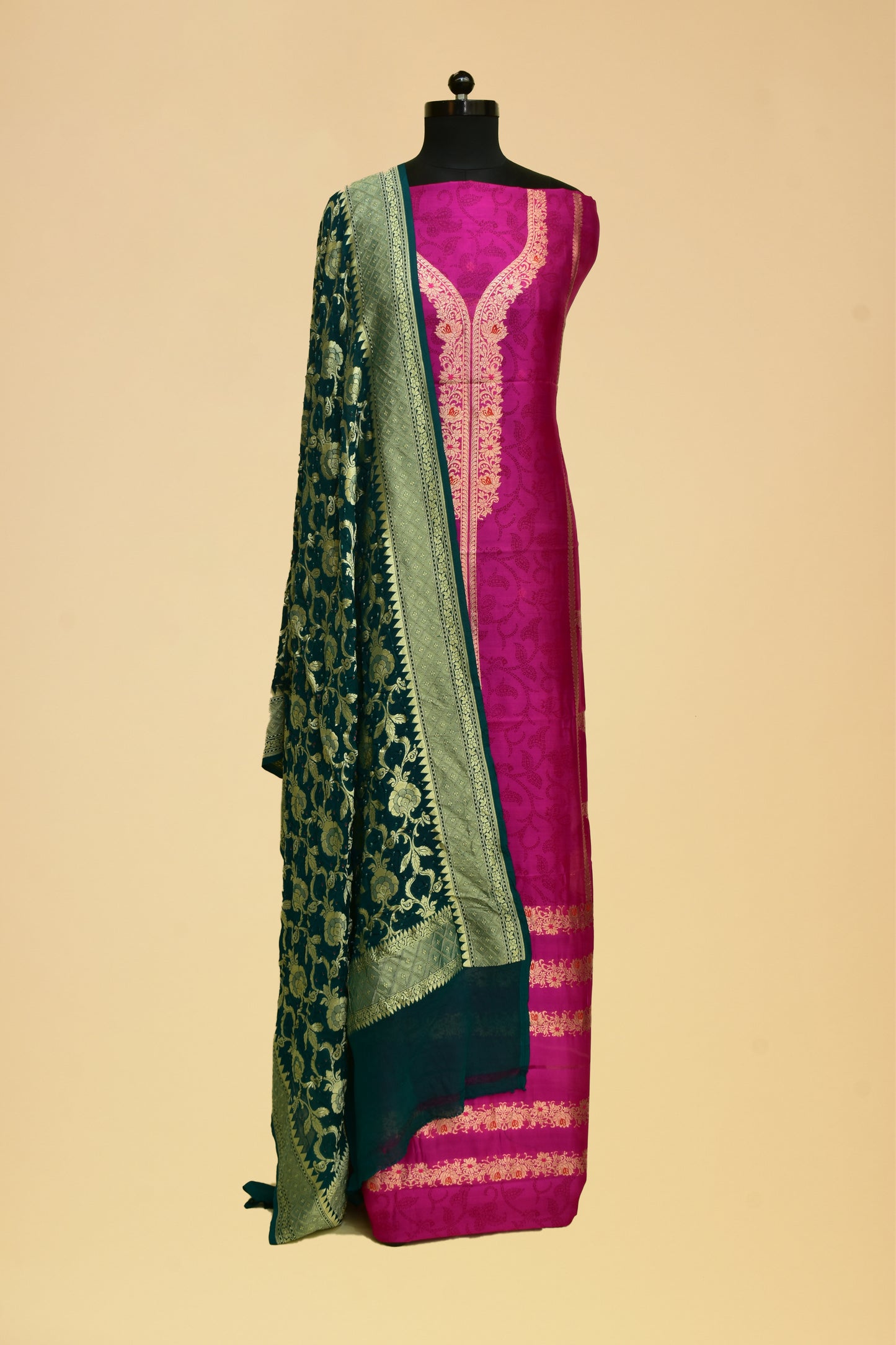 Silk Kadwa Suit