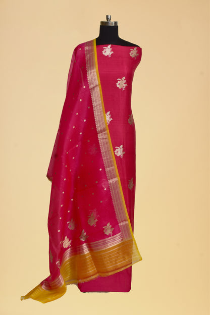 Silk Kadwa Booti Suit