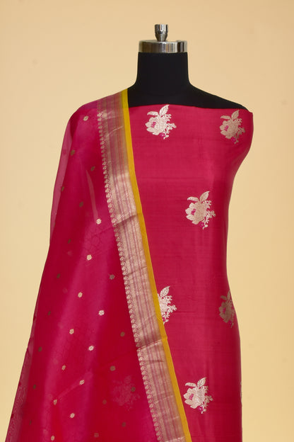 Silk Kadwa Booti Suit