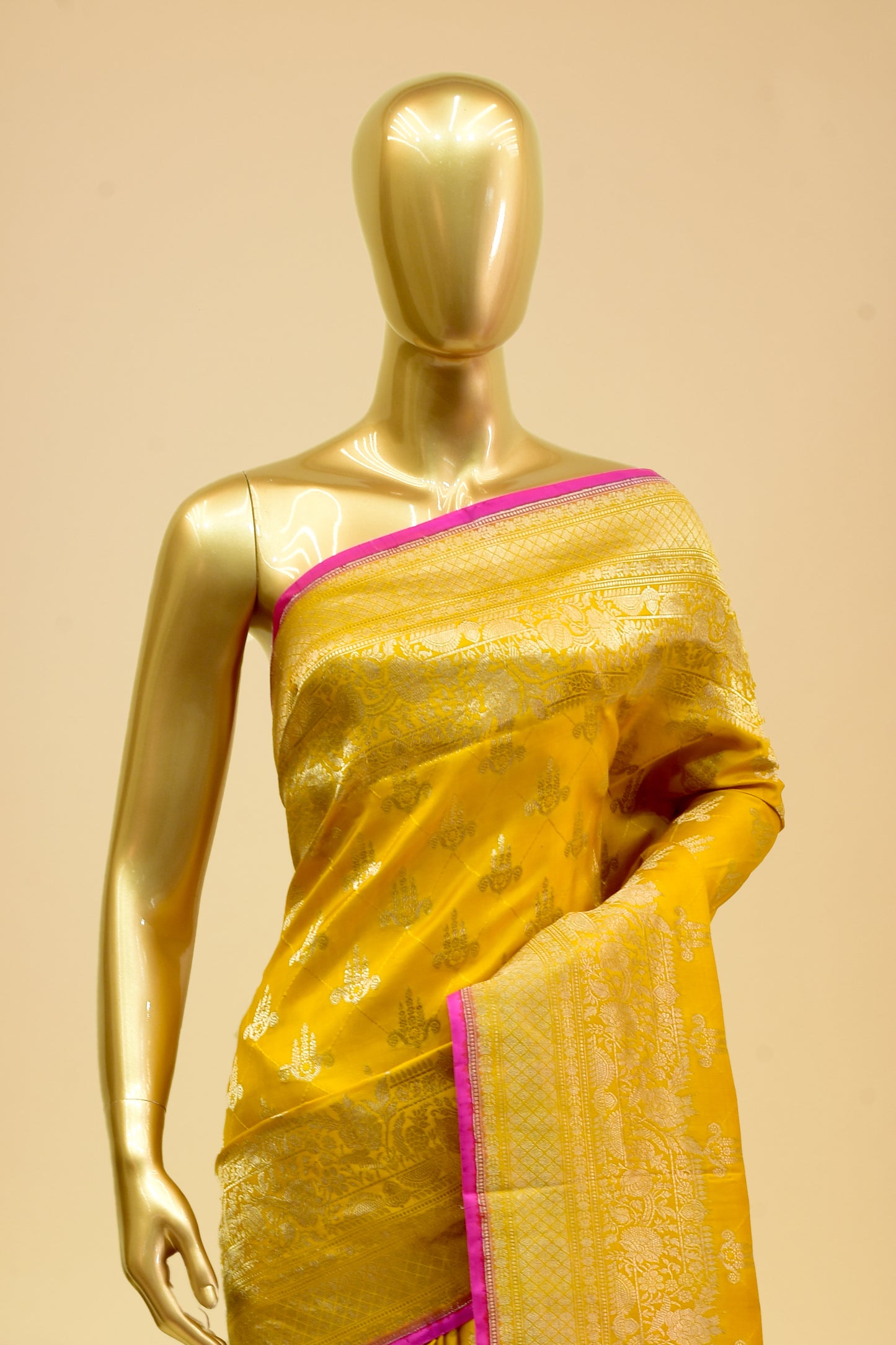 Handwoven Satin Cutwork Saree