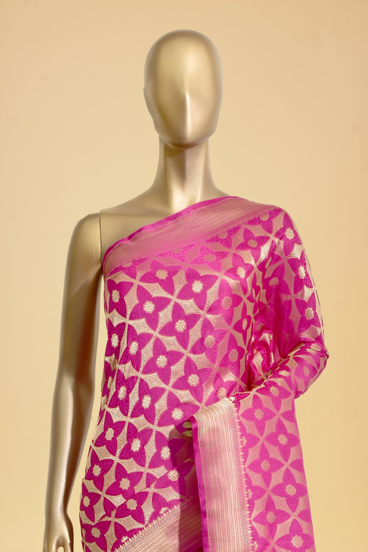 Handwoven Satin Tanchoi Saree