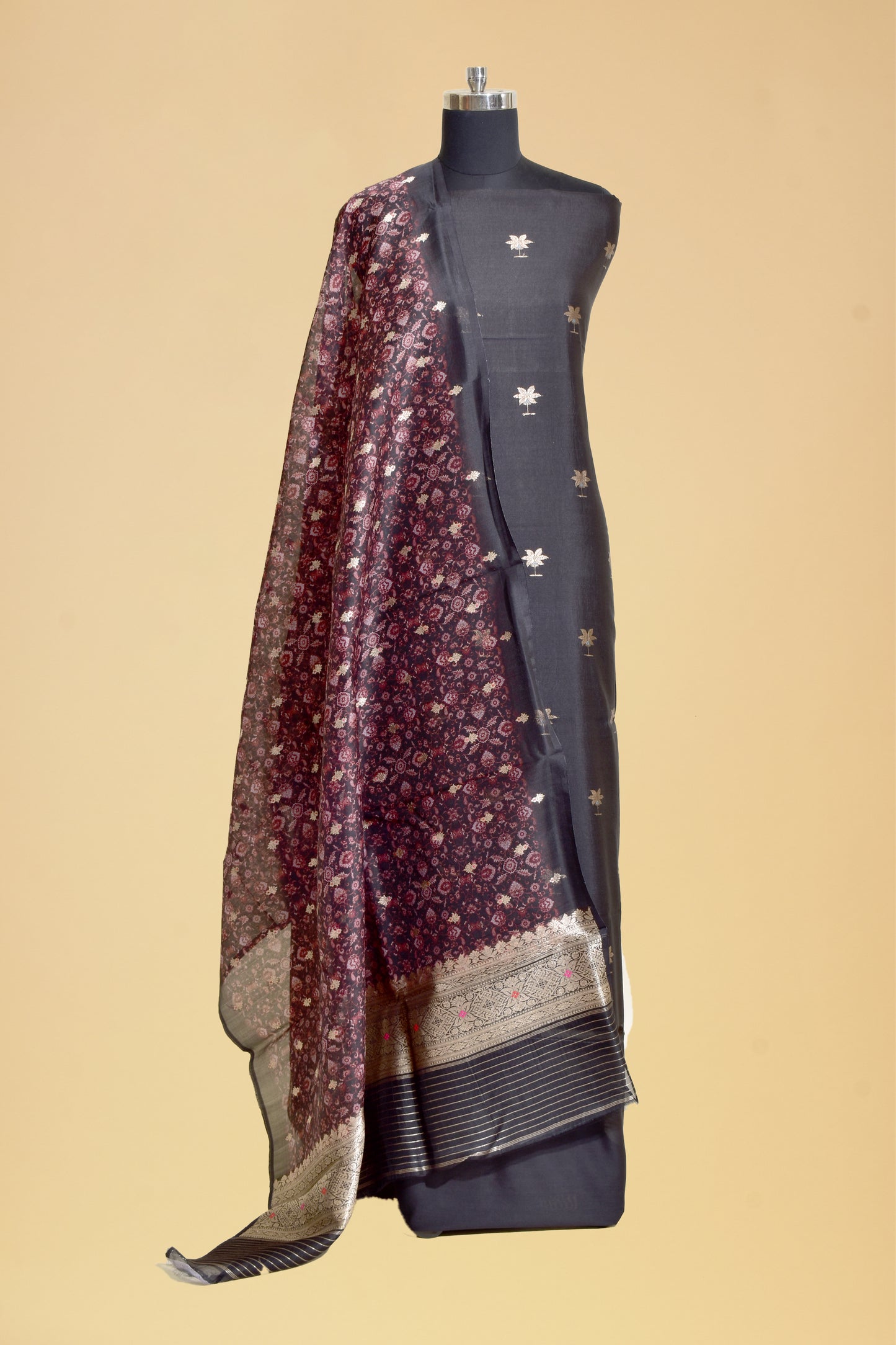 Silk Kadwa Booti Suit