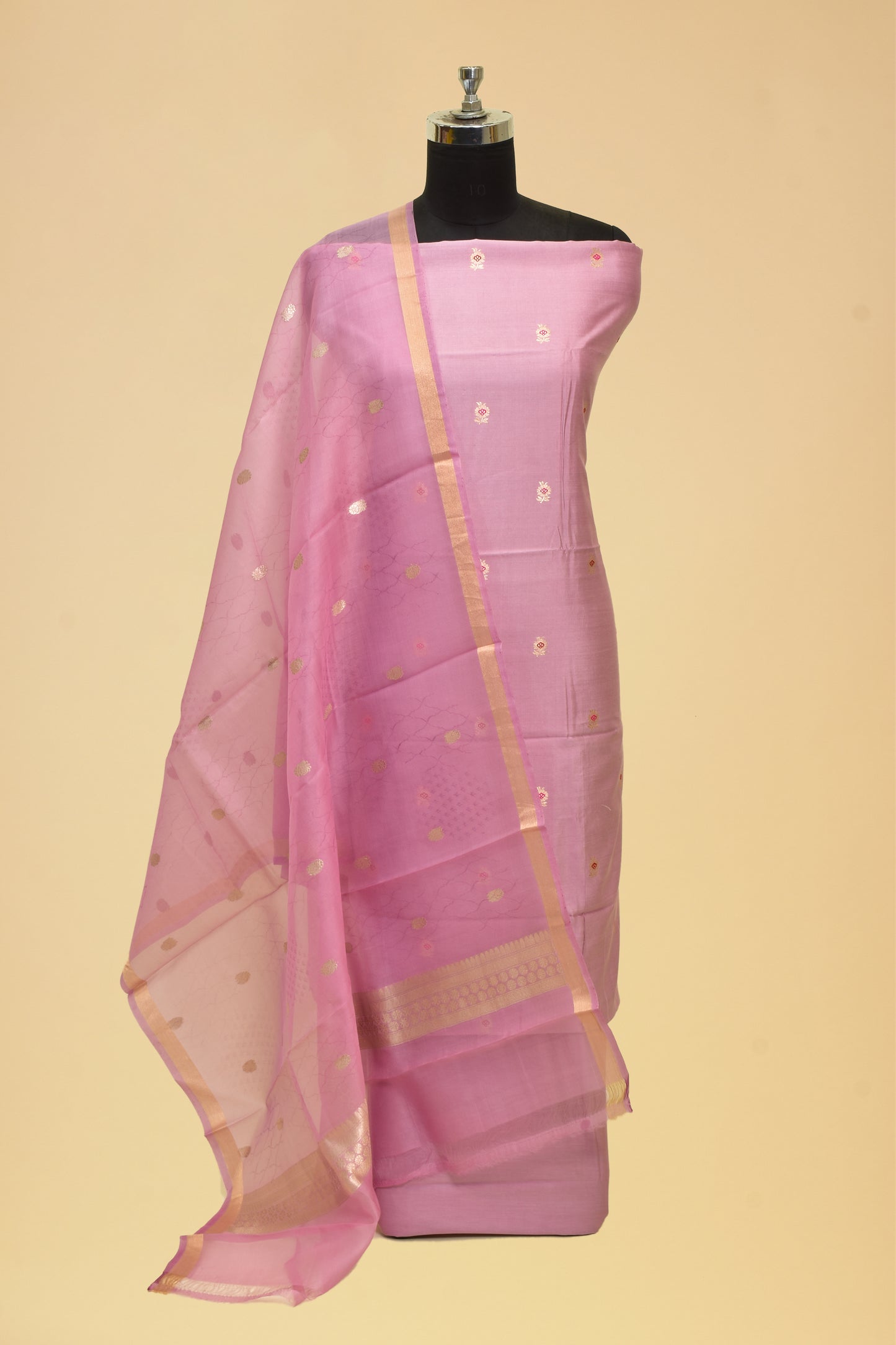 Silk Kadwa Booti Suit