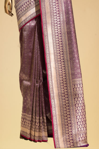 Banarasi Silk Emboss-Brocade Saree