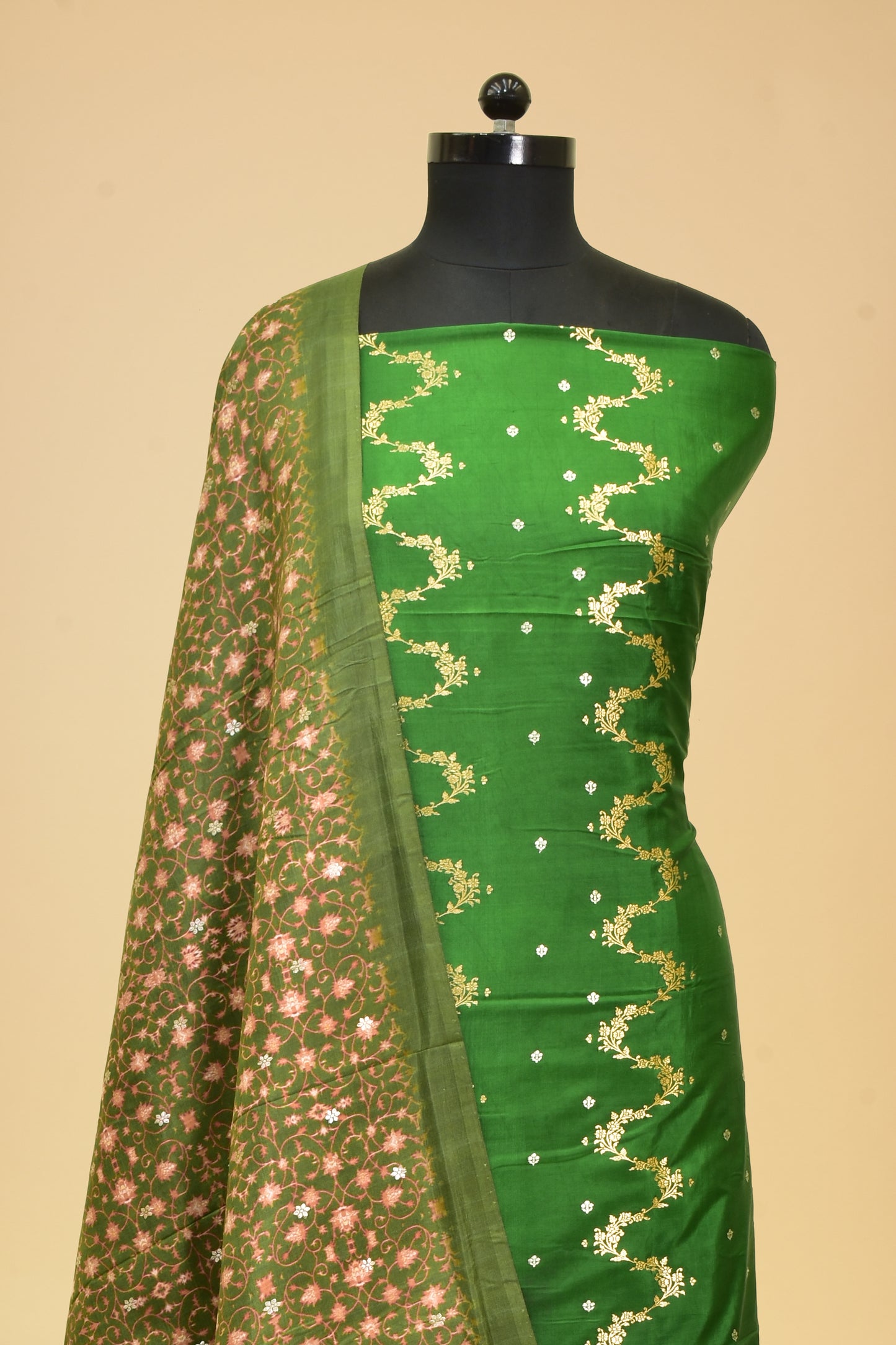 Silk Kadwa Suit