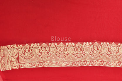 Handwoven Chiffon Cutwork Meenadar Saree