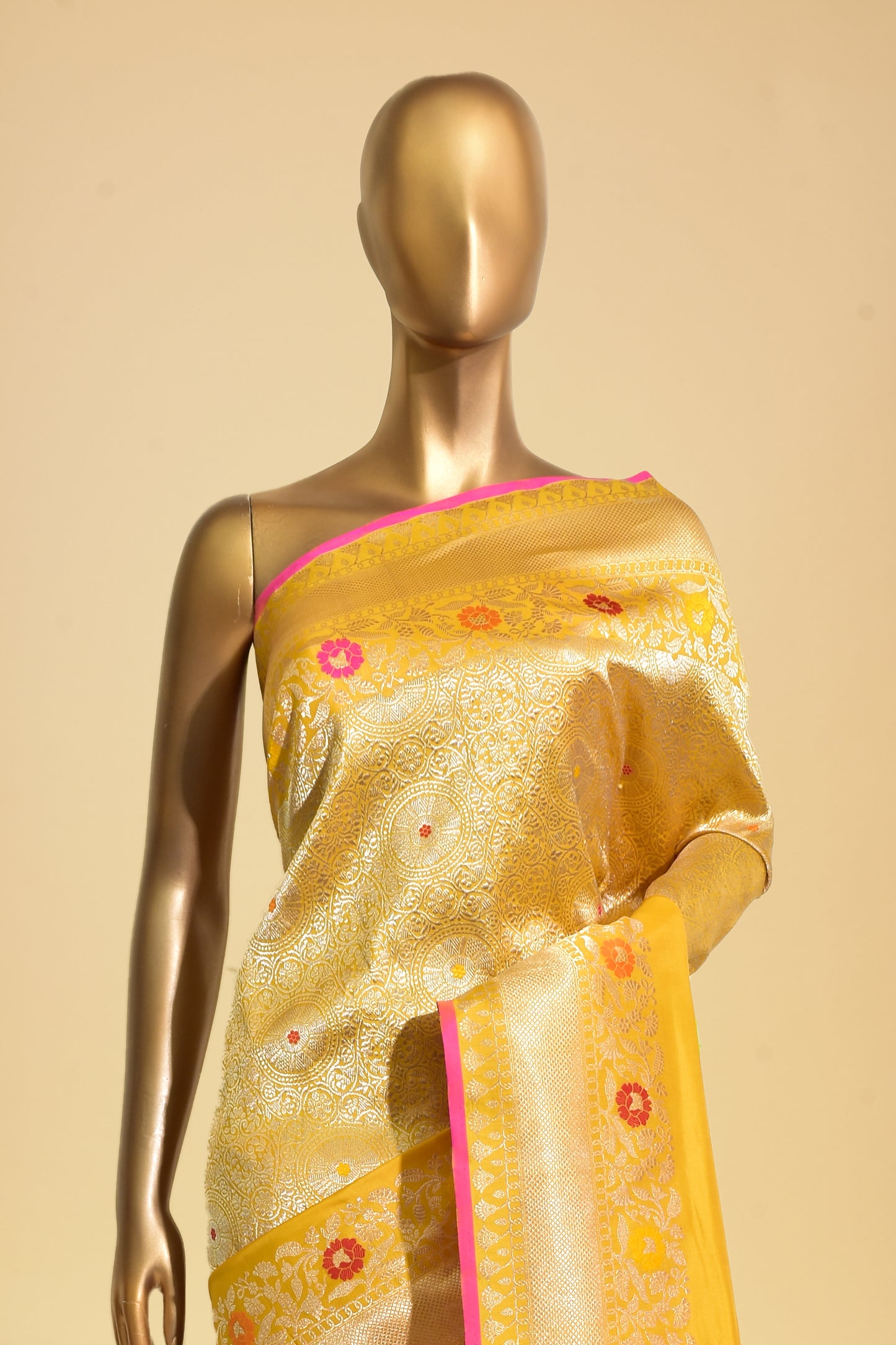 Silk Emboss-Brocade Saree